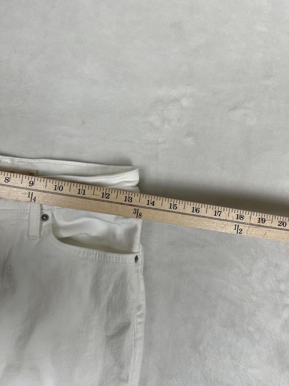 Levi's 721 High Rise Skinny Jeans Womens 27x30 White Light Wash Stretch Denim - Picture 4 of 10